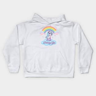 Birthday Girl Unicorn Kids Hoodie